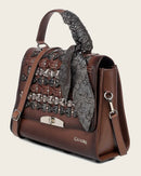 CUADRA Women's Genuine Cowhide Handbag With Crystals