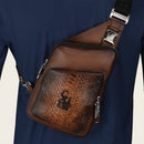CUADRA Genuine Leather Over Stitching Bag