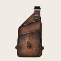 CUADRA Genuine Leather Over Stitching Bag