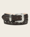 CUADRA Women's Genuine Leather with Studs Western Belt