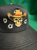LAMASINI Men Skull Cowboy Cap