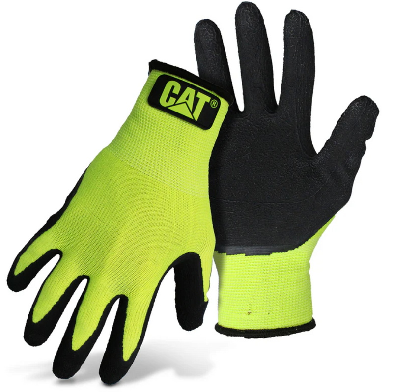 CATERPILLAR Hi-Vis Latex Coated Glove CAT017418