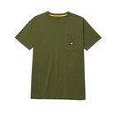 CATERPILLAR Men's Label Pocket T-Shirt, Army Moss