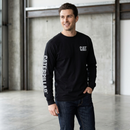 CATERPILLAR Men's Lightweight Trademark Long Sleeve, Black