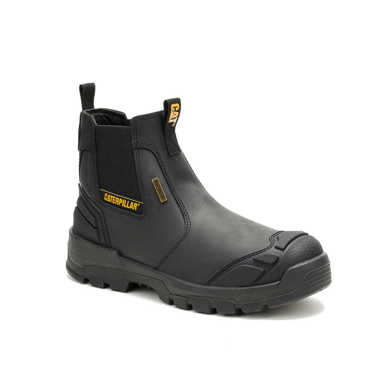 Caterpillar Men’s Black Steel Toe Waterproof Work Boots Men main image 3