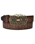 CUADRA Women's Engraved Western Belt BC245