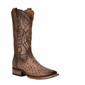 CUADRA Men's Engraved Genuine Ostrich Leather Boot CU744