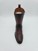 CUADRA Men's Alligator Laser & Zipper J Toe Western Boot