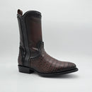 CUADRA Men's Alligator Laser & Zipper J Toe Western Boot