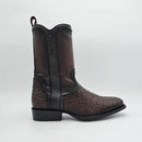 CUADRA Men's Alligator Laser & Zipper J Toe Western Boot