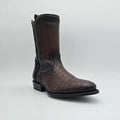 CUADRA Men's Alligator Laser & Zipper J Toe Western Boot