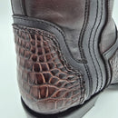 CUADRA Men's Alligator Laser & Zipper J Toe Western Boot