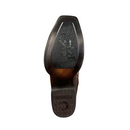 CUADRA Men's Laser & Woven Zipper Narrow Square Toe Western Boot CU933