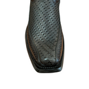 CUADRA Men's Laser & Woven Zipper Narrow Square Toe Western Boot CU933