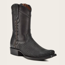 CUADRA Men's Crust Tokio Oxford & Woven Narrow Square Toe Western Boot, Black