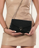 CUADRA Clutch Bag Leather, Black