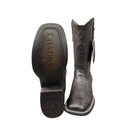 CUADRA Men's Genuine Ostritch Leather Square Toe Western Boot