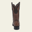 CUADRA Men's Rodeo Genuine Bovine Leather Embroidery & Laser Square Toe Western Boot
