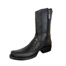 CUADRA Men's Plunge Caiman Laser & Woven Narrow Toe Square Western Boot