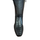 CUADRA Men's Plunge Caiman Laser & Woven Narrow Toe Square Western Boot