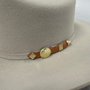 CUADRA Men's 10X Rancher and Ostrich Belly hatband Cowboy Hat