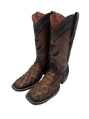 CUADRA Men's Pirarucu Genuine Western Boot