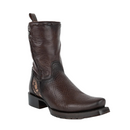 CUADRA Men's Urban Engraved Bovine Laser & Woven Zipper Western Boot