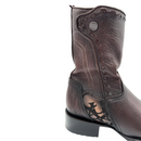 CUADRA Men's Urban Engraved Bovine Laser & Woven Zipper Western Boot
