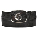 CUADRA Men's Engraved Ultra Fuscus Genuine Leather Belt BC309