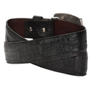 CUADRA Men's Engraved Ultra Fuscus Genuine Leather Belt BC309