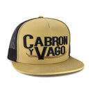 EL VIEJON Cabron y Vago Flat Visor Cap , Mocha