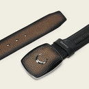 CUADRA Men's Genuine Leather Western Belt , Chocolate