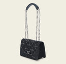 CUADRA Black Laser & Studs Bag