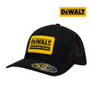 DEWALT Men's Oakdale Trucker Hat Mesh Patch, Black/Yellow