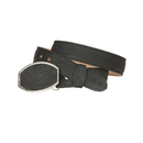 EL GENERAL Men's Cuello de Toro Print Western Belt, Black