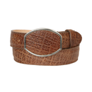 EL GENERAL Men's Elephant Print Western Belt, Tabaco