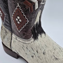 EL GENERAL Men's Rodeo Genuine Cowhide Western Boot