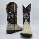 EL GENERAL Men's Rodeo Genuine Cowhide Western Boot
