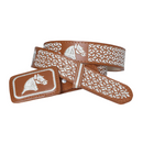 EL SENOR DE LOS CIELOS Men's Horse Embroidered Western Belt 41689
