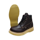 ESTABLO Men's Moc Toe Steel Toe Work Boot, shedron