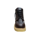 ESTABLO Men's Moc Toe Steel Toe Work Boot, shedron