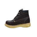 ESTABLO Men's Moc Toe Steel Toe Work Boot, shedron