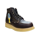 ESTABLO Men's Moc Toe Steel Toe Work Boot, shedron