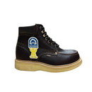 ESTABLO Men's Moc Toe Steel Toe Work Boot, shedron