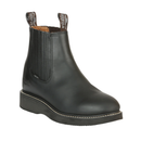 ESTABLO Men's Chelsea Round Soft Toe Work Boot, Black