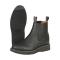 ESTABLO Men's Chelsea Round Soft Toe Work Boot, Black