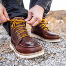 DEWALT Men's Flex Moc Toe Work Boot, Walnut