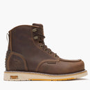 GEORGIA BOOT Men's AMP LT Wedge 6 Inch In Height Composite Toe Waterproof Work Boot , Brown