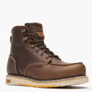 GEORGIA BOOT Men's AMP LT Wedge 6 Inch In Height Composite Toe Waterproof Work Boot , Brown