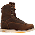 GEORGIA BOOT Men's 8 Inch AMP LT Wedge Waterproof Work Boot
